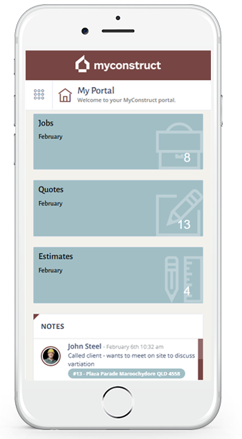 MyConstruct construction management software screenshot 2