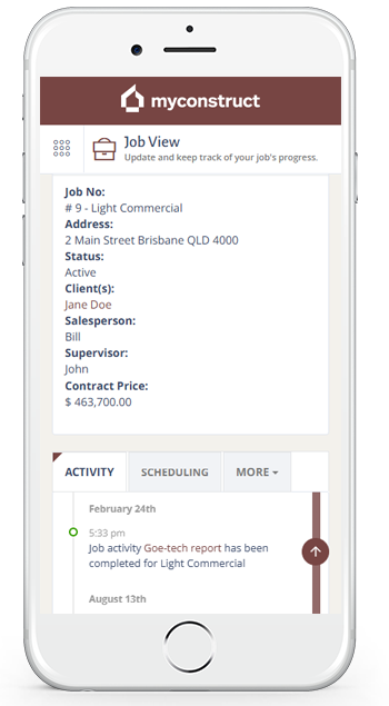 MyConstruct construction management software screenshot 3